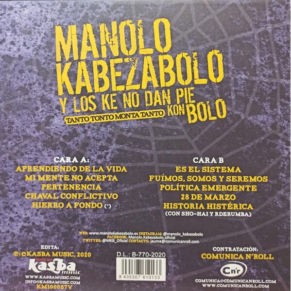 Manolo Kabezabolo Tanto Tonto Monta Tanto LP, Vinilos, Historia Nuestra