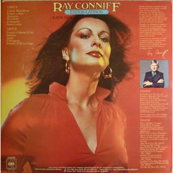 Ray Conniff Exitos Latinos (Latin Hits) LP, Vinilos, Historia Nuestra