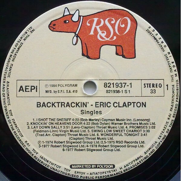 Eric Clapton Backtrackin' (22 Tracks Spanning The Career Of A Rock Legend) 2xLP, Vinilos, Historia Nuestra