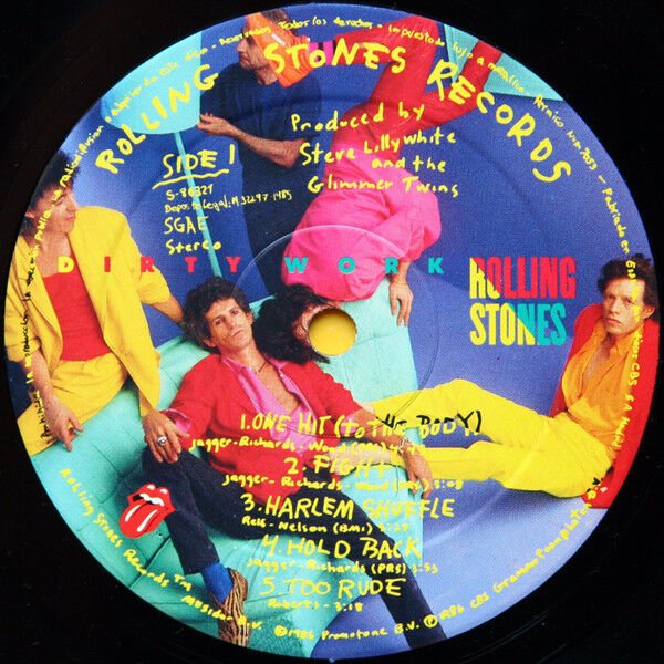 The Rolling Stones Dirty Work LP, Vinilos, Historia Nuestra