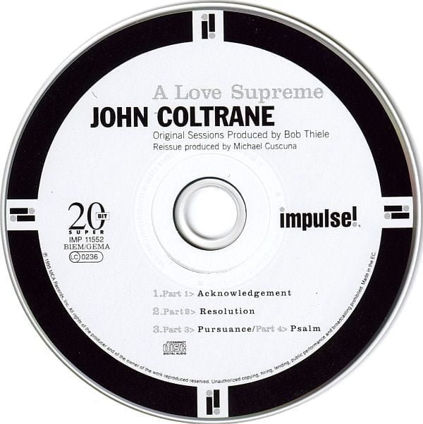 John Coltrane A Love Supreme-CD, CDs, Historia Nuestra