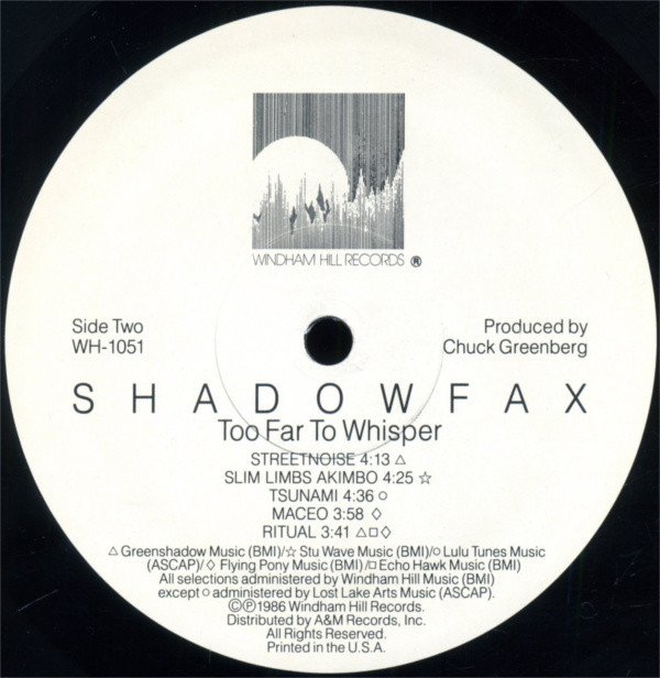 Shadowfax Too Far To Whisper-LP, Vinilos, Historia Nuestra