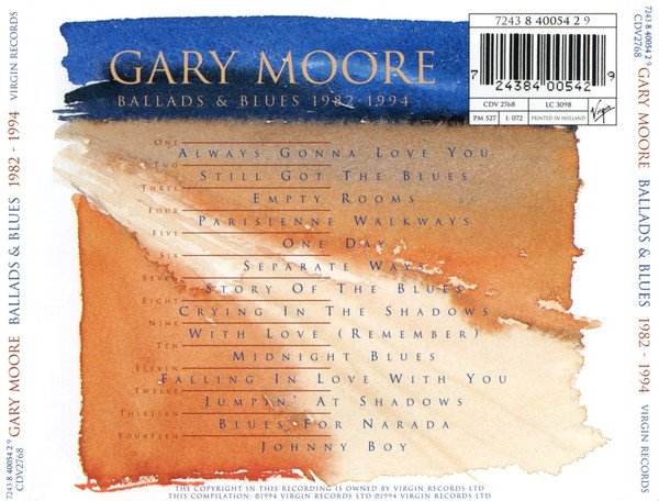 Gary Moore, Ballads & Blues 1982 - 1994-CD, CDs, Historia Nuestra