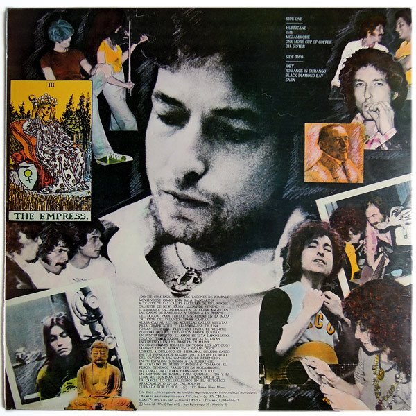 Bob Dylan, Desire-LP, Vinilos, Historia Nuestra