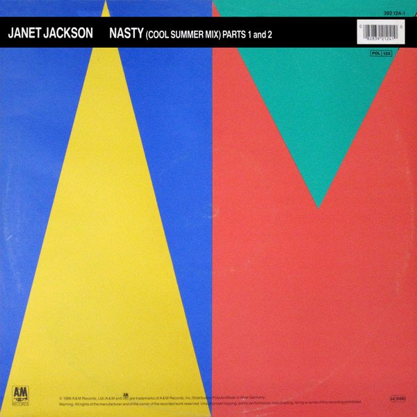 Janet Jackson Nasty (Cool Summer Mix) Parts 1 And 2-12, Vinilos, Historia Nuestra