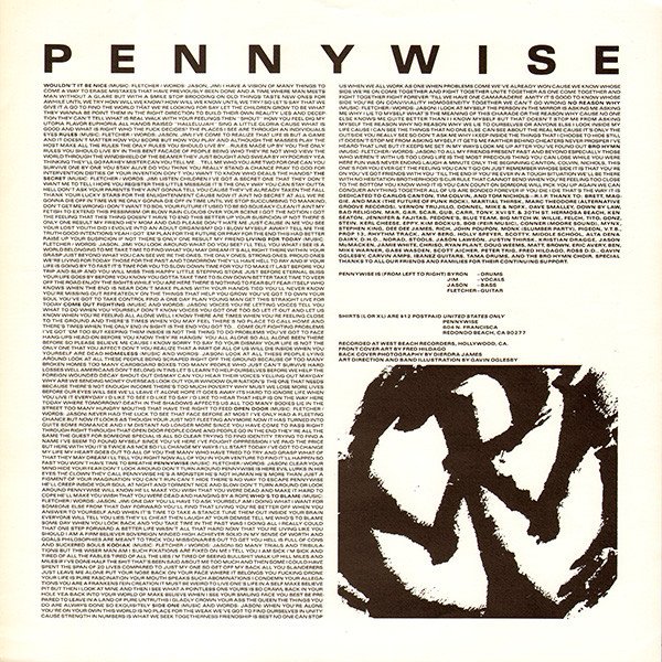 Pennywise Pennywise-LP, Vinilos, Historia Nuestra