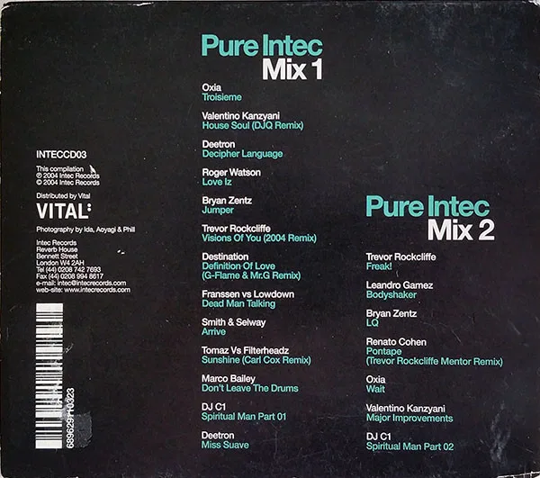 Carl Cox, Pure Intec-CD, CDs, Historia Nuestra