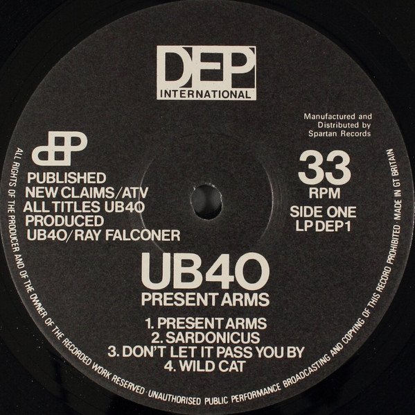 UB40 Present Arms-LP, Vinilos, Historia Nuestra