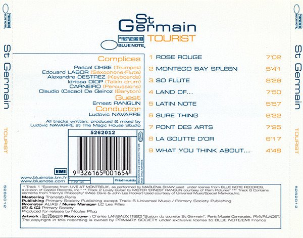 St Germain Tourist-CD, CDs, Historia Nuestra