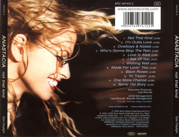 Anastacia, Not That Kind-CD, CDs, Historia Nuestra