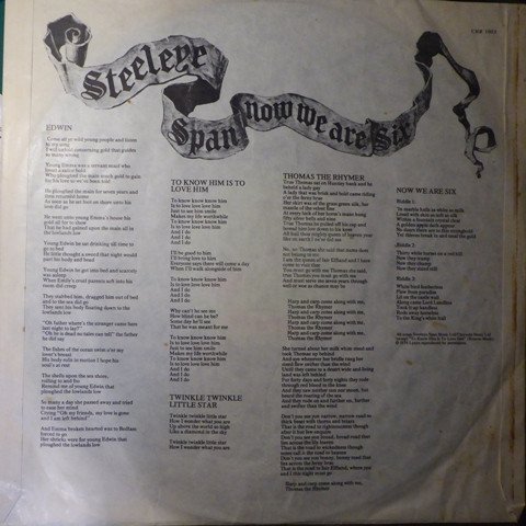 Steeleye Span Now We Are Six-LP, Vinilos, Historia Nuestra