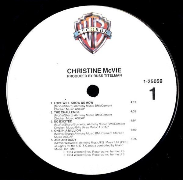 Christine McVie, Christine McVie-LP, Vinilos, Historia Nuestra