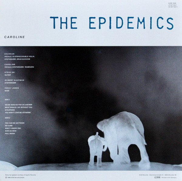 The Epidemics : Shankar / Caroline The Epidemics-LP, Vinilos, Historia Nuestra