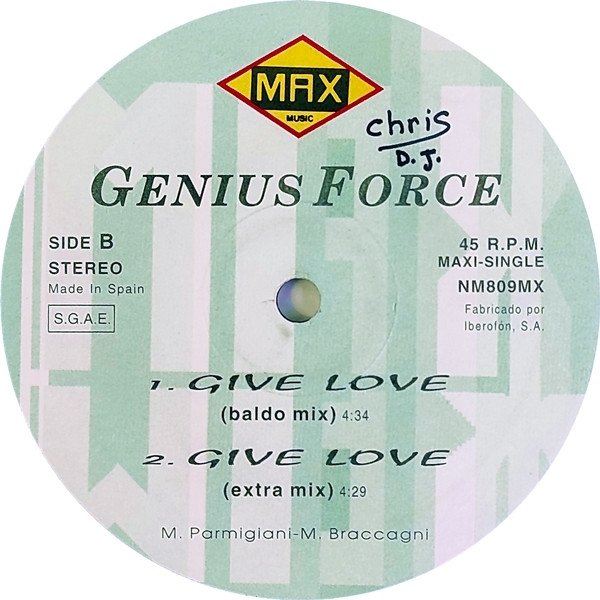 Genius Force Give Love-12, Vinilos, Historia Nuestra