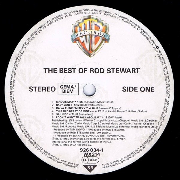 Rod Stewart The Best Of Rod Stewart-LP, Vinilos, Historia Nuestra