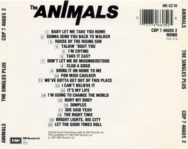 The Animals, The Singles Plus-CD, CDs, Historia Nuestra