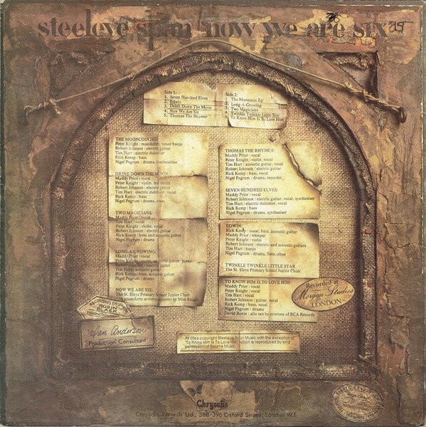 Steeleye Span Now We Are Six-LP, Vinilos, Historia Nuestra