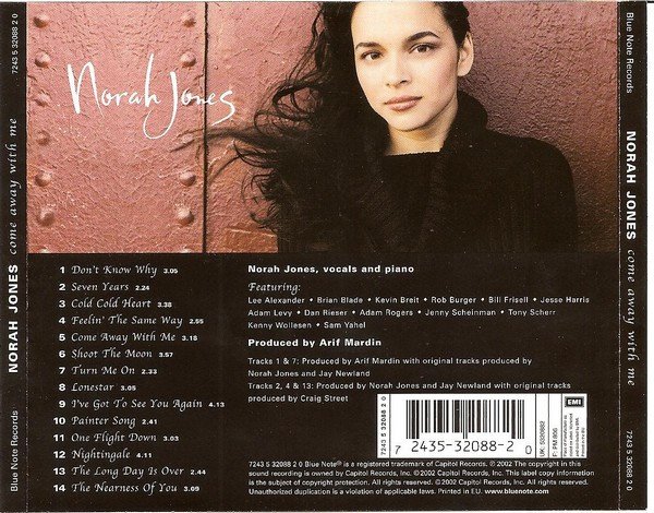 Norah Jones, Come Away With Me-CD, CDs, Historia Nuestra