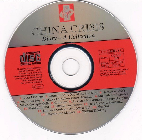 China Crisis, Diary - A Collection-CD, CDs, Historia Nuestra