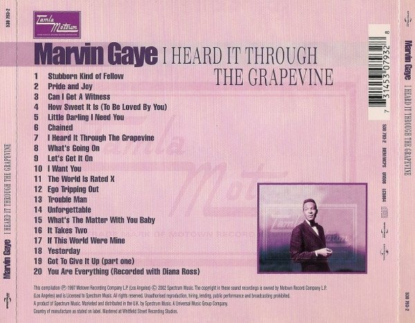 Marvin Gaye, I Heard It Through The Grapevine-CD, CDs, Historia Nuestra