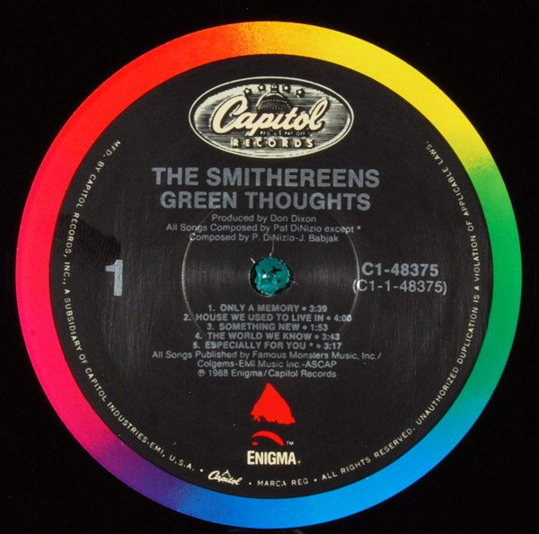 The Smithereens Green Thoughts-LP, Vinilos, Historia Nuestra