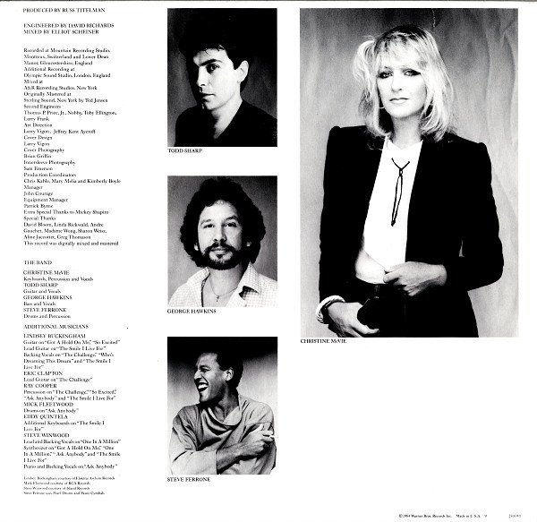 Christine McVie, Christine McVie-LP, Vinilos, Historia Nuestra