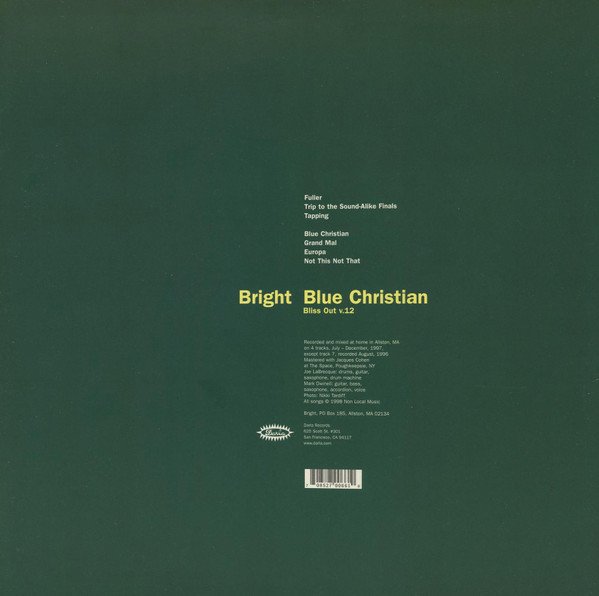 Bright, Blue Christian (Bliss Out Vol 12)-12 inch, Vinilos, Historia Nuestra