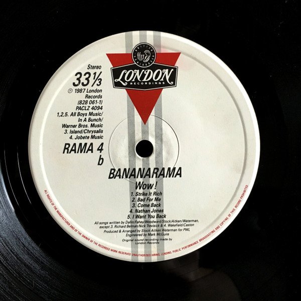 Bananarama, Wow!-LP, Vinilos, Historia Nuestra