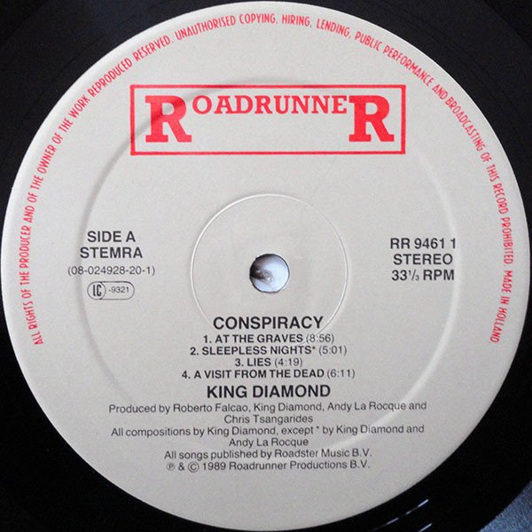 King Diamond, Conspiracy-LP, El Renacer del Vinilo: Un Viaje en "Historia Nuestra", historianuestra.com