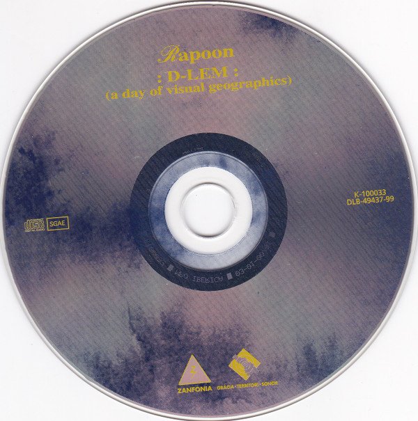 Rapoon : D-LEM : (A Day Of Visual Geographics)-CD, CDs, Historia Nuestra