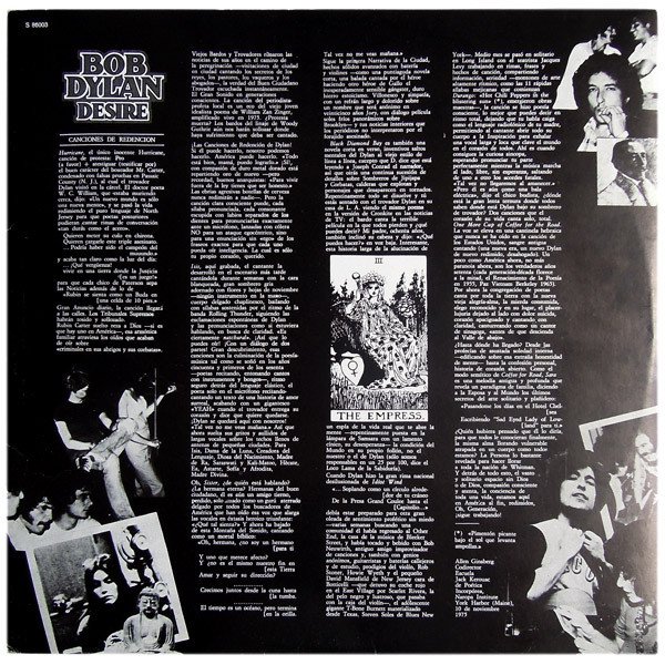 Bob Dylan, Desire-LP, Vinilos, Historia Nuestra