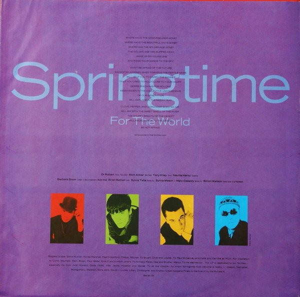 The Blow Monkeys, Springtime For The World-LP, Vinilos, Historia Nuestra