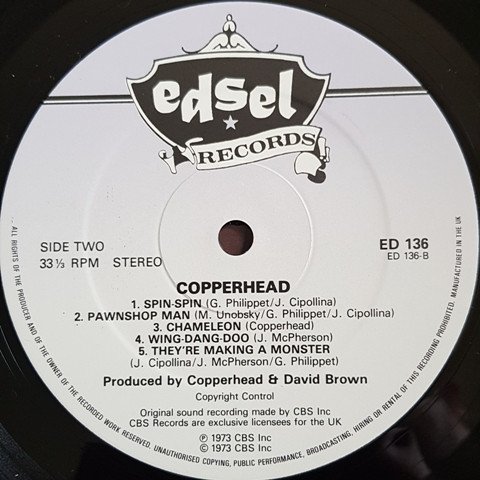 Copperhead, Copperhead-LP, Vinilos, Historia Nuestra