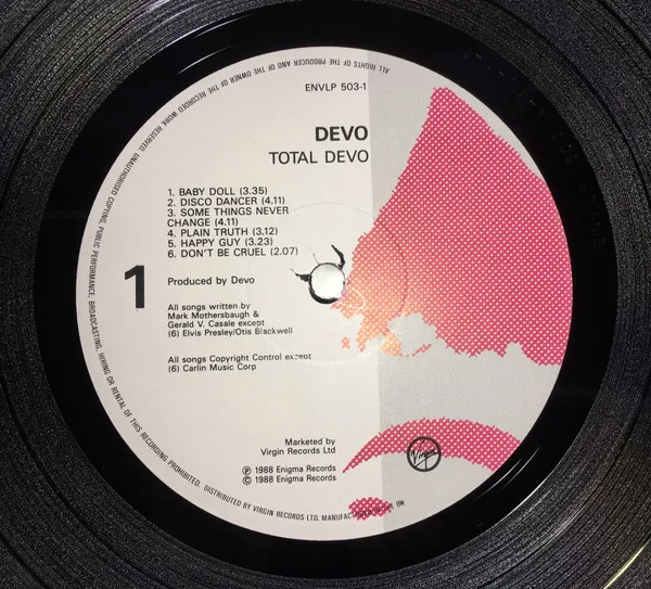 Devo, Total Devo-LP, Vinilos, Historia Nuestra