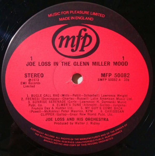 Joe Loss Joe Loss In The Glenn Miller Mood-LP, Vinilos, Historia Nuestra