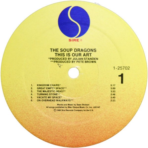 The Soup Dragons This Is Our Art-LP, Vinilos, Historia Nuestra