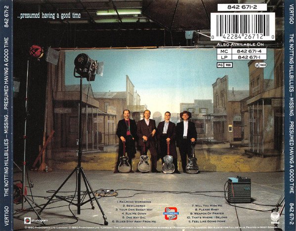 The Notting Hillbillies, Missing Presu...Time -LP, CDs, Historia Nuestra