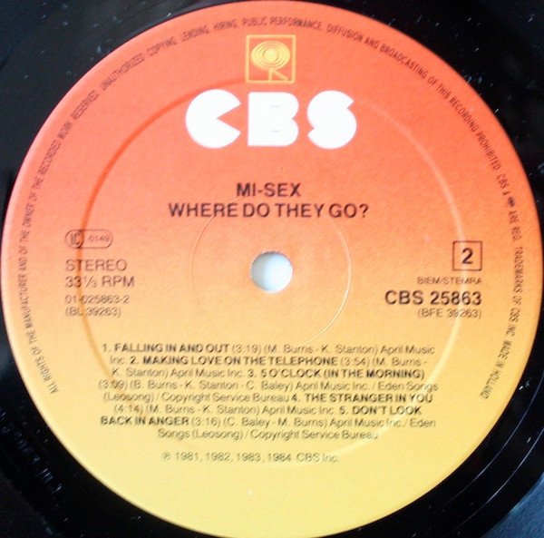 Mi Sex Where Do They Go Lp Historia Nuestra 8139