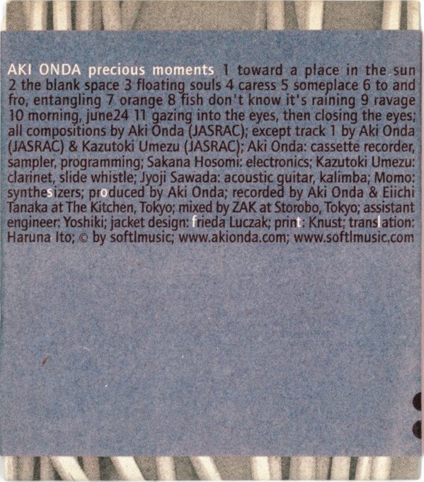 Aki Onda, Precious Moments-CD, CDs, Historia Nuestra
