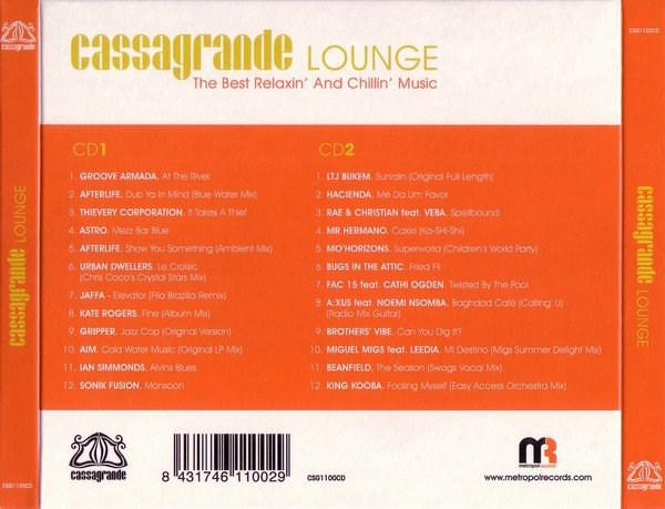 Various Cassagrande Lounge-2xCD, CDs, Historia Nuestra