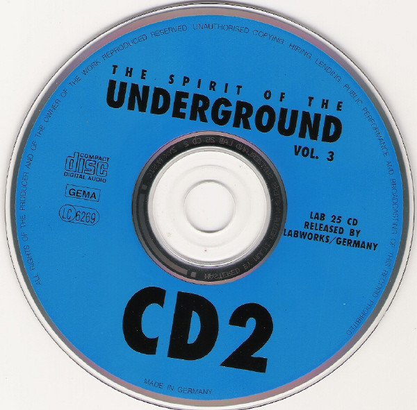 Various, The Spirit Of The Underground Vol 3-CD, CDs, Historia Nuestra
