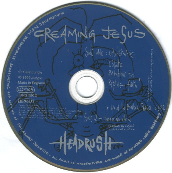 Creaming Jesus, Headrush-CD, CDs, Historia Nuestra