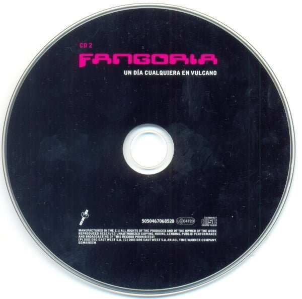 Fangoria Un Día Cualquiera En Vulcano-CD, CDs, Historia Nuestra