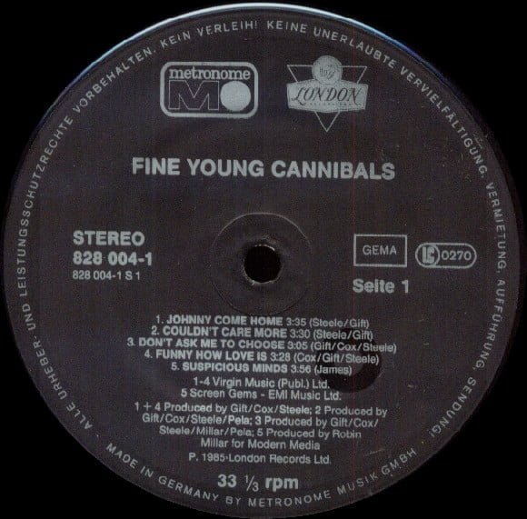 Fine Young Cannibals Fine Young Cannibals-LP, Vinilos, Historia Nuestra