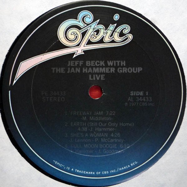 Jeff Beck With The Jan Hammer Group Live-LP, Vinilos, Historia Nuestra