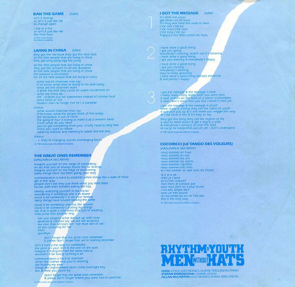 Men Without Hats, Rhythm Of Youth-LP, Vinilos, Historia Nuestra