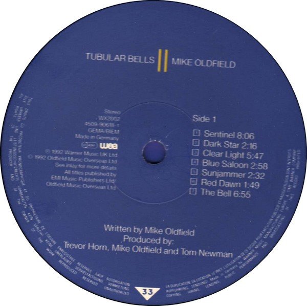 Mike Oldfield, Tubular Bells II-LP, Vinilos, Historia Nuestra