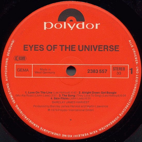 Barclay James Harvest, Eyes Of The Universe-LP, Vinilos, Historia Nuestra