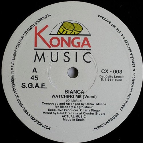 Bianca , Watching Me-12 inch, Vinilos, Historia Nuestra