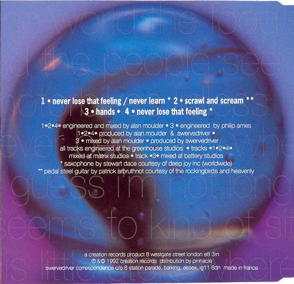 Swervedriver Never Lose That Feeling-CD, CDs, Historia Nuestra